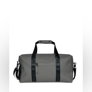 RAINS Trail Waterproof Gym Bag | Gray & Black